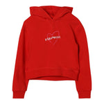 DSQUARED2 felpa chiusa cn cappuccio tinta unita con stampa logo Rosso per Bambina DQ2441 ROSSO DSQUARED2 