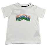 John Richmond T-Shirt Girocollo Tinta Unita con Stampa per Neonato RIP260104TS BIANCO JOHN RICHMOND 