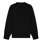 MAISON MARGIELA felpa girocollo tinta unita con stampa Nero per Bambino M60681X NERO MAISON MARGIELA 