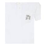N°21 Polo Mezza Manica Tinta Unita con Stampa per Bambino N2103I BIANCO N°21 