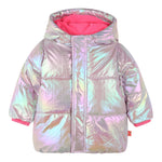 BillIEBLUSH giubbino tinta unita effetto aurora boreale cn cappuccio Rosa per Bambina U20401J ROSA BillIEBLUSH 