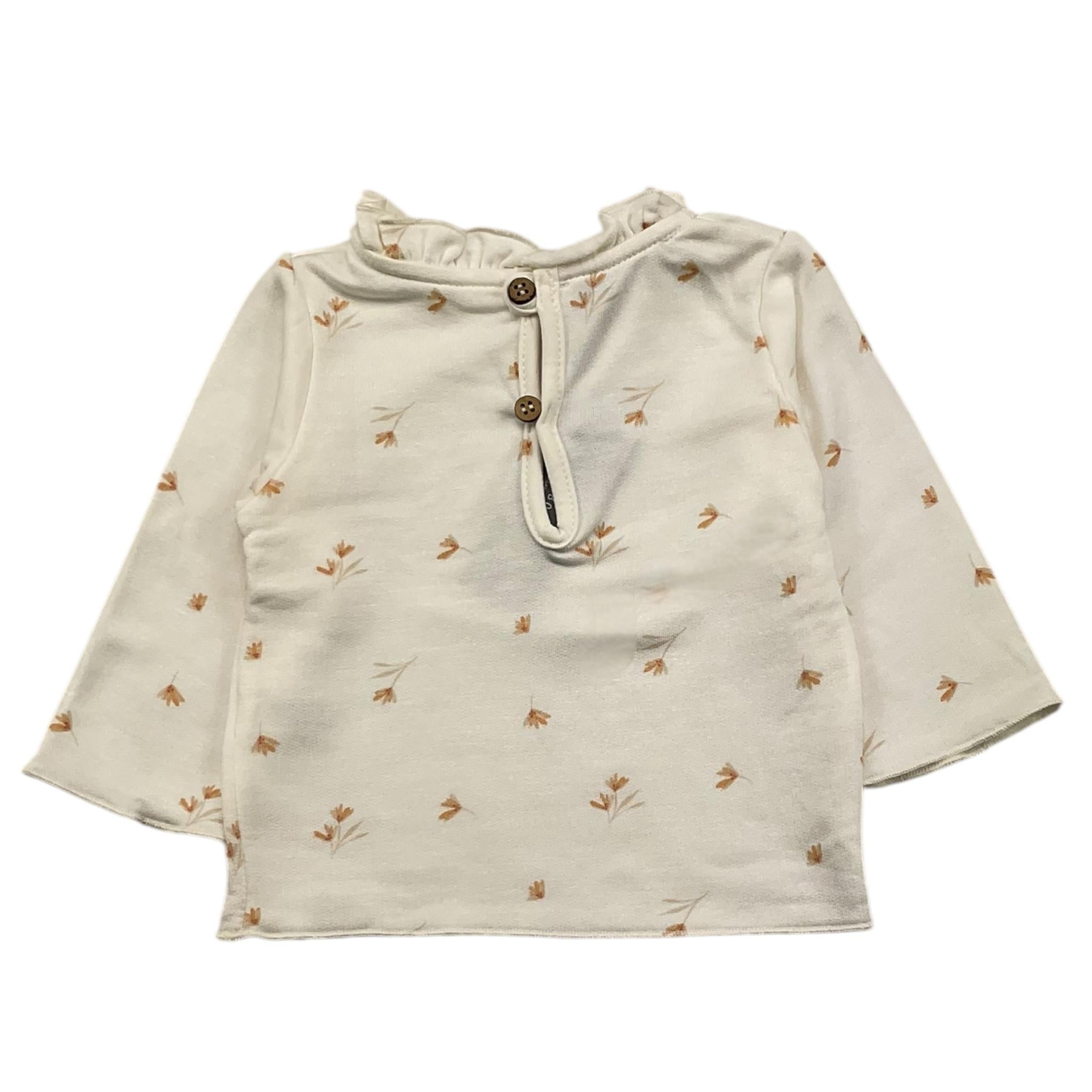 BAMBOOM+BABIES shirt tinta unita con stampe in contrasto Panna per Neonata 685 PANNA BAMBOOM+BABIES 