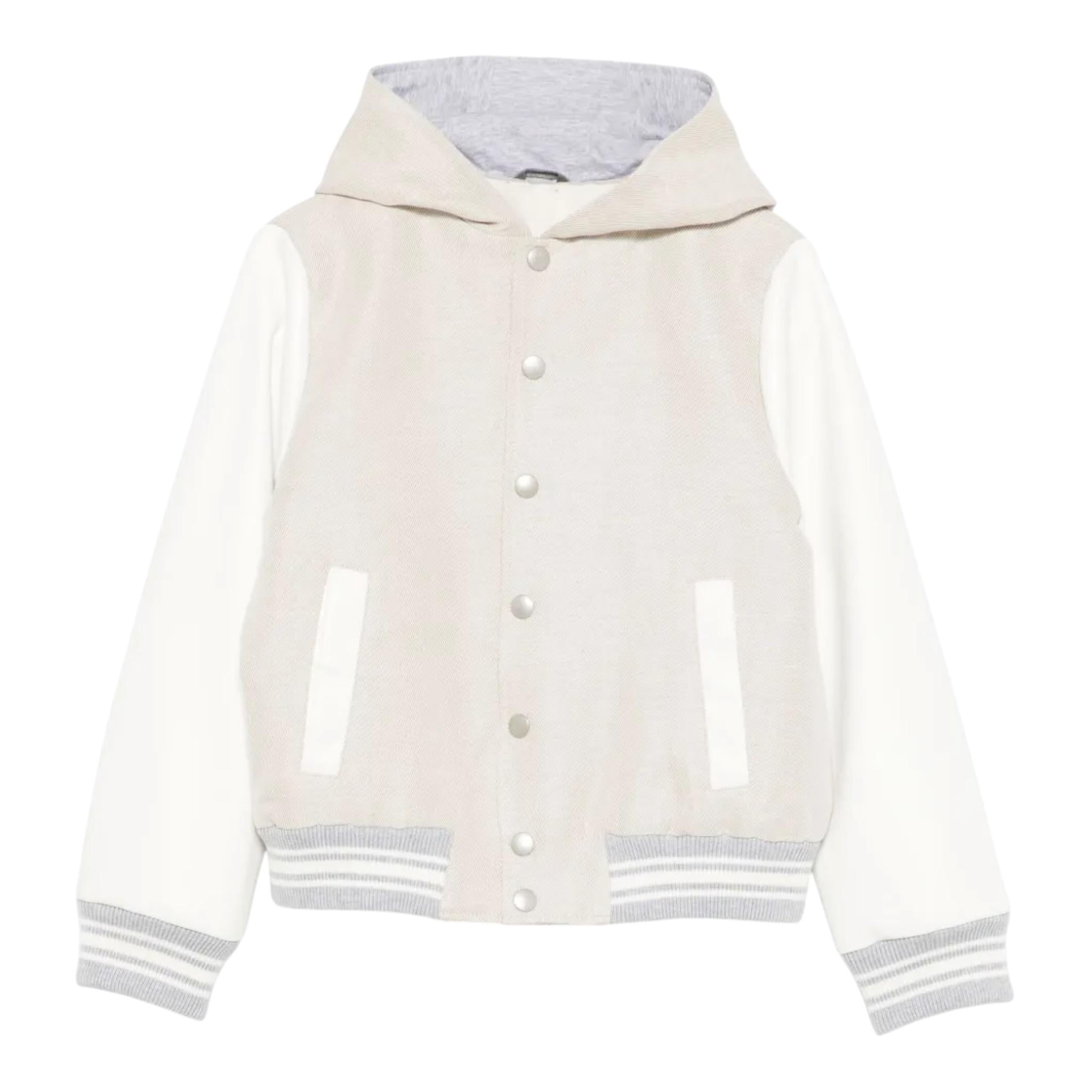 Eleventy Giubbino Modello College con Cappuccio per Bambino EW2P17 BEIGE ELEVENTY 