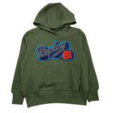 REPLAY felpa chiusa con cappuccio tinta unita cn logo Verde per Bambino SB2448 VERDE REPLAY 