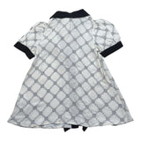 Elisabetta Franchi Abito Bicolore Mezza Manica con Fantasia per Neonata EGAB195 BIANCO/NERO ELISABETTA FRANCHI 