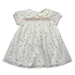 Wedoble Abito Mezza Manica Tinta Unita Stampa Floreale per Neonata V2502704AN BIANCO WEDOBLE 