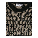 MOSCHINO maglia girocollo tinta unita cn stampa logo in contrast Nero per Bambina MWW00J NERO MOSCHINO 