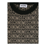MOSCHINO maglia girocollo tinta unita cn stampa logo in contrast Nero per Bambina MWW00J NERO MOSCHINO 