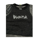 Disclaimer T-Shirt Traforata con Top tinta unita Nero per Bambina 25EDK58542 NERO DISCLAIMER 