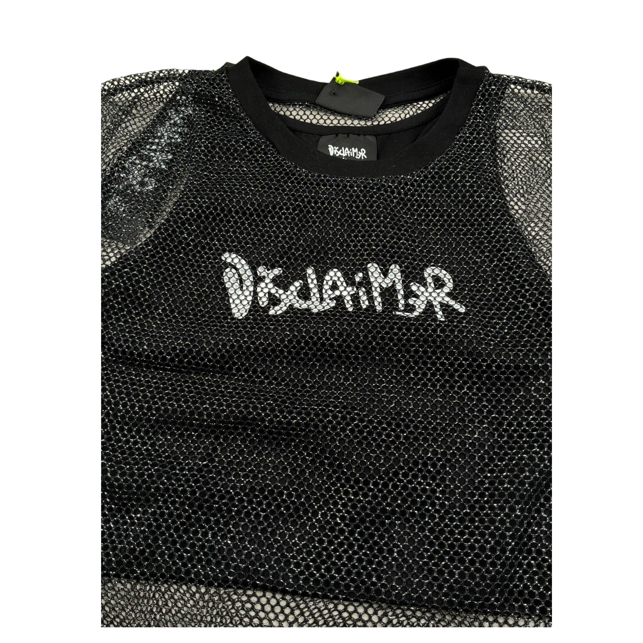 Disclaimer T-Shirt Traforata con Top tinta unita Nero per Bambina 25EDK58542 NERO DISCLAIMER 