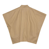 Maison Margiela – Einfarbige Cape-Jacke mit Keksknöpfen für Mädchen