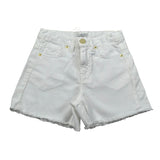 M+E' Short In Denim tinta unita con Girovita Regolabile Bianco per Neonata UE1704X BIANCO M+E' 