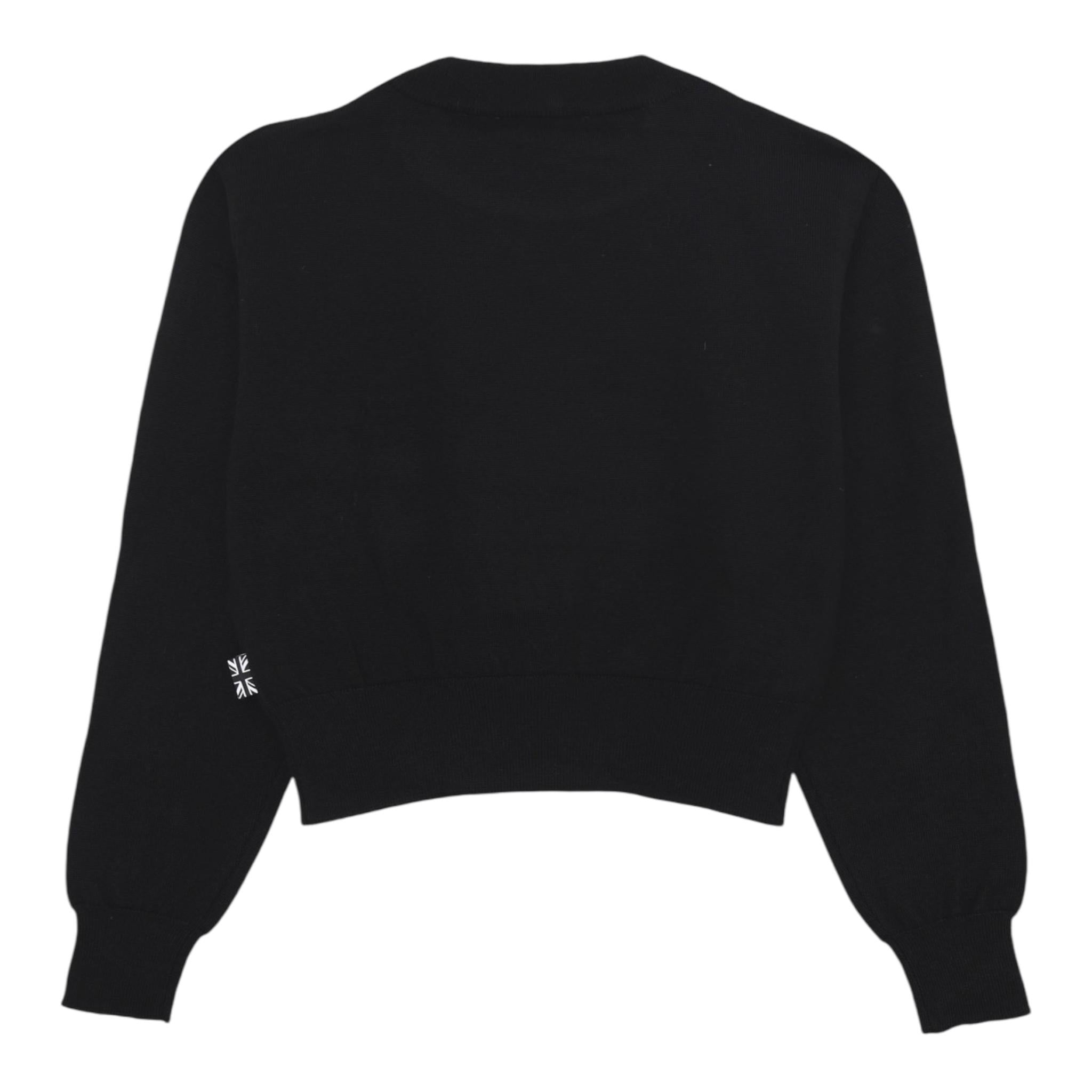 JOHN RICHMOND maglia girocollo tinta unita con stampa in contrasto Nero per Bambina RGA24106MAXX NERO JOHN RICHMOND 