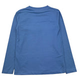 TRUSSARDI shirt girocollo tinta unita con stampa logo Azzurro per Bambino TBA25016 AZZURRO TRUSSARDI 