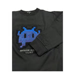 NEVER TOO felpa chiusa girocollo tinta unita con stampa in contrasto Nero per Bambino NT2076R NERO NEVER TOO 