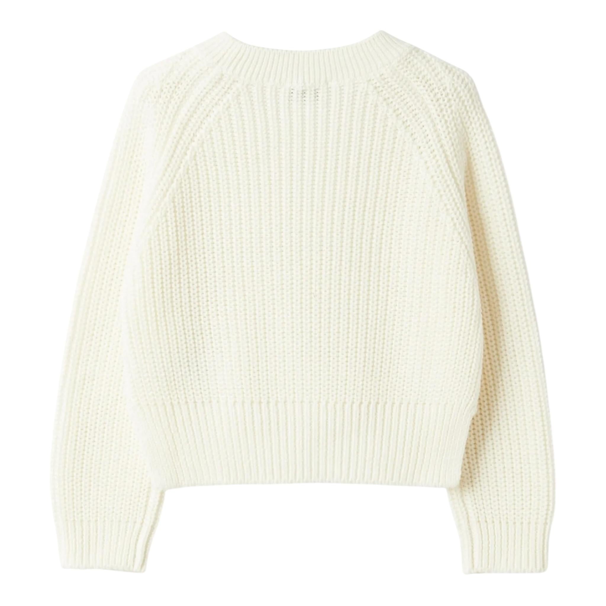 Il Gufo Maglia Girocollo Tinta Unita per Bambina P25MA482EM109X PANNA IL GUFO 