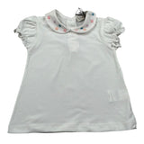 J.O. Milano T-Shirt tinta unita con Colletto Bianco per Neonata 576G3 BIANCO J.O. MILANO 