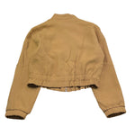 Please Felpa Tinta Unita con Zip per Bambina JB95130G72 MARRONE PLEASE 