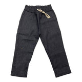 Zahlen Jeans Einfarbig Mit Elastischer Taille Blau Für Neugeborene