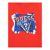 GUESS shirt girocollo tinta unita con stampa Rosso per Neonato N4YI01K8HM4 ROSSO GUESS 