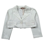 Please Giacca Tinta Unita per Neonata LG00172G73 BIANCO PLEASE 