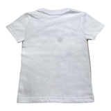 Manuel Ritz – Einfarbiges T-Shirt mit Rundhalsausschnitt und weißem Aufdruck für Neugeborene