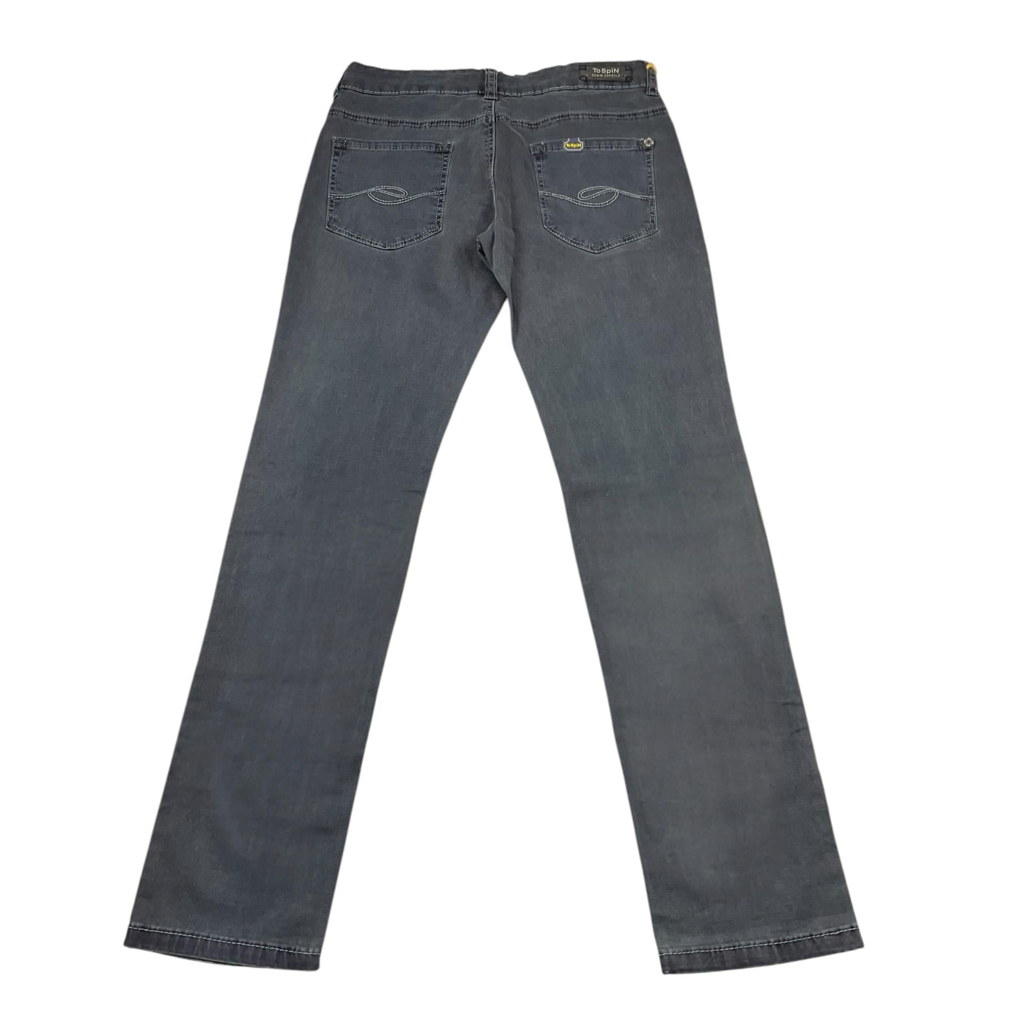 To Spin Pantalone Tinta Unita con Girovita Regolabile per Bambino DJJI5062JE GRIGIO TO SPIN 
