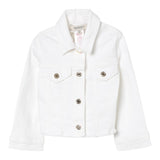 Twinset Giubbino In Denim Tinta Unita per Bambina 251GJ2612 BIANCO TWINSET 