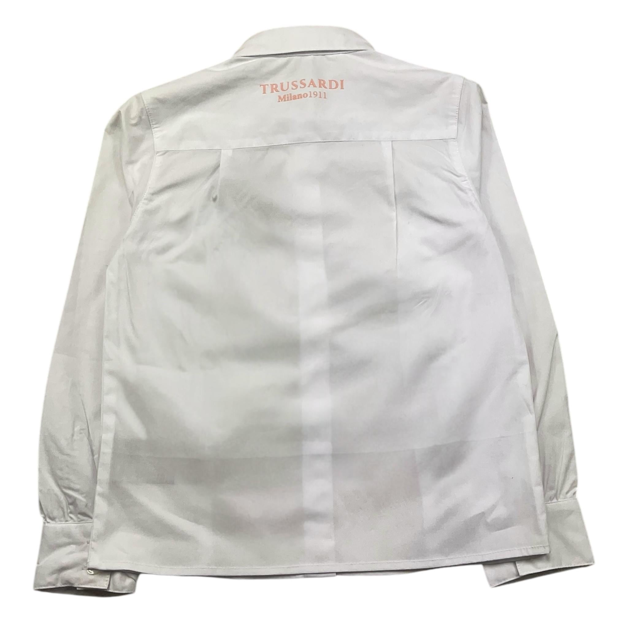 TRUSSARDI camicia manica lunga tinta unita Bianco per Bambina TGA25084CA BIANCO TRUSSARDI 