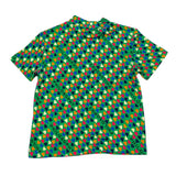 Philosophy T-Shirt Einfarbig mit grünem Herzmuster für Mädchen