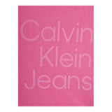 Calvin Klein T-Shirt Girocollo Tinta Unita con Stampa per Bambina IG0IG02346 ROSA CALVIN KLEIN 