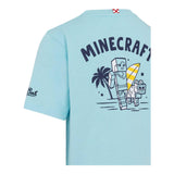 Saint Barth T-Shirt Girocollo Tinta Unita con Stampa per Bambino TSH0001045 AZZURRO SAINT BARTH 
