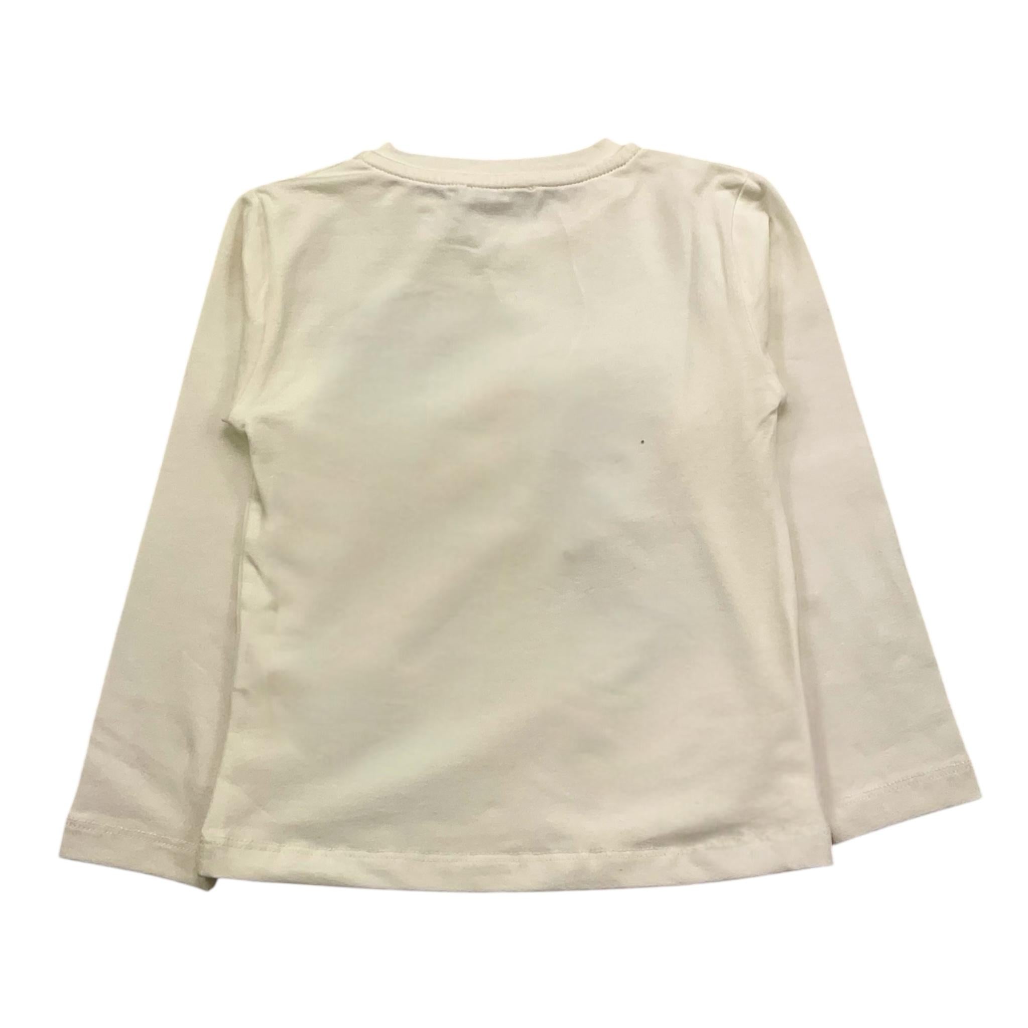 M+E' shirt girocollo tinta unita con cuore paillettato Panna per Neonata UE1549N PANNA M+E' 