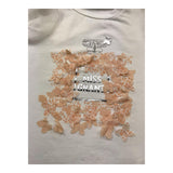 Miss Grant T-Shirt Girocollo Tinta Unita con Stampa In Contrasto per Neonata MG1336 BIANCO MISS GRANT 