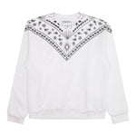 MARCELO BURLON felpa chiusa girocollo tinta unita con logo Bianco per Bambino CBBA001F23 BIANCO MARCELO BURLON 