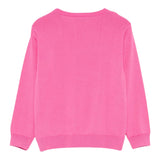 Moschino Maglia Girocollo Tinta Unita con Ricamo Orso per Bambina HYW00J ROSA MOSCHINO 
