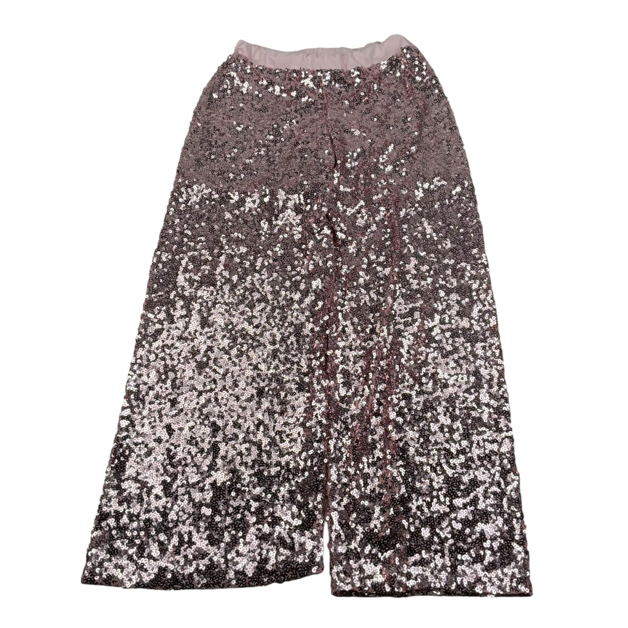 Lu Lu By Miss Grant Pantalone tinta unita con Paillettes Rosa per Bambina LL3568 ROSA LU LU BY MISS GRANT 