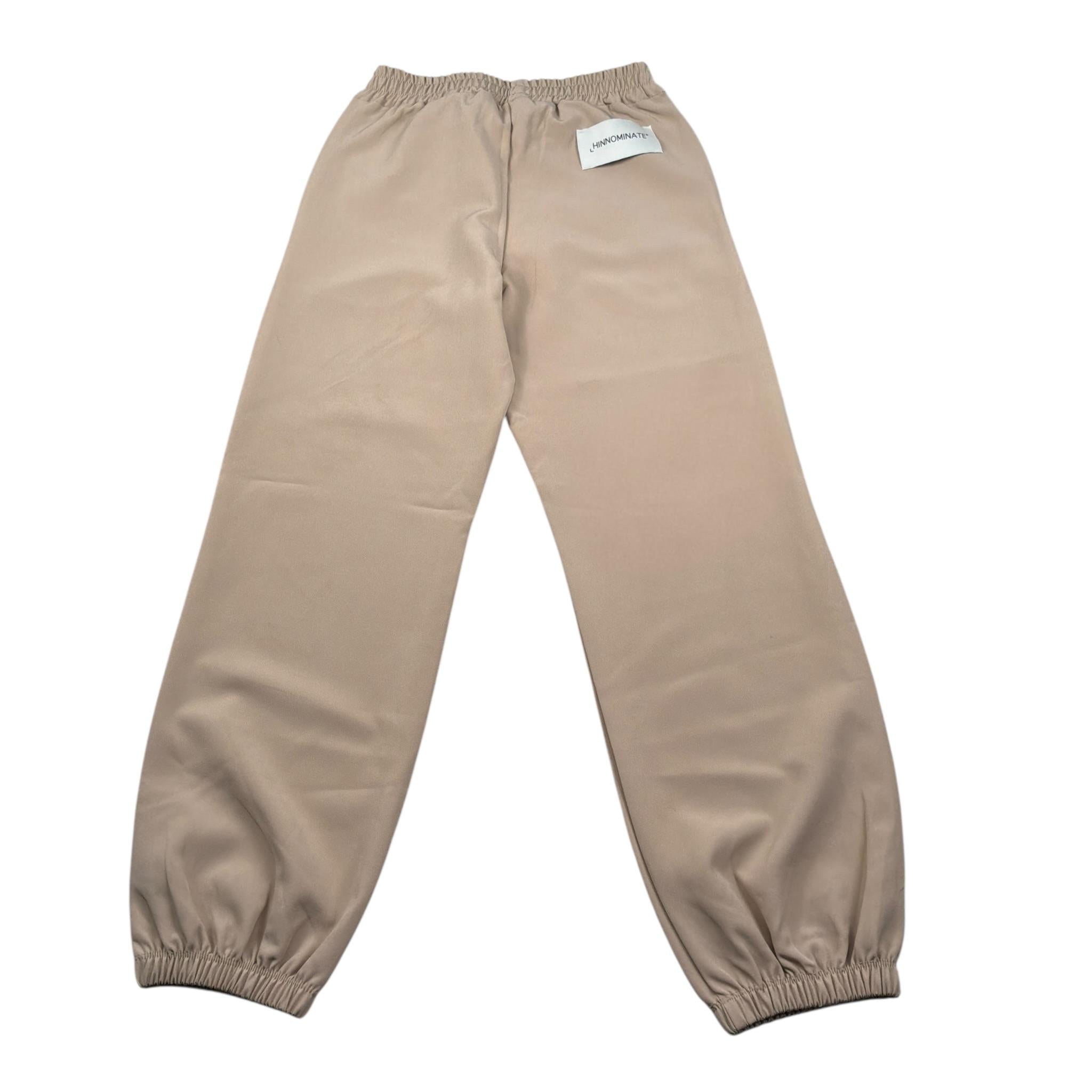 Hinnominate Pantalone tinta unita con Elastico In Vita Beige per Bambina 3641P0283 BEIGE HINNOMINATE 