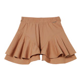 Twinset Short Einfarbig mit elastischer Taille Kamel für Mädchen