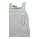 Wedoble Tutina Giromanica Tinta Unita con Ricami per Neonato V2401310A BIANCO WEDOBLE 