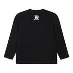 JOHN RICHMOND shirt girocollo tinta unita con stampa Nero per Neonata RIA24066TS NERO JOHN RICHMOND 