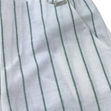 Le Bebe' Pantalone Tinta Unita con Elastico In Vita E Fantasia A Righe per Neonato LBB5342 BIANCO LE BEBE' 