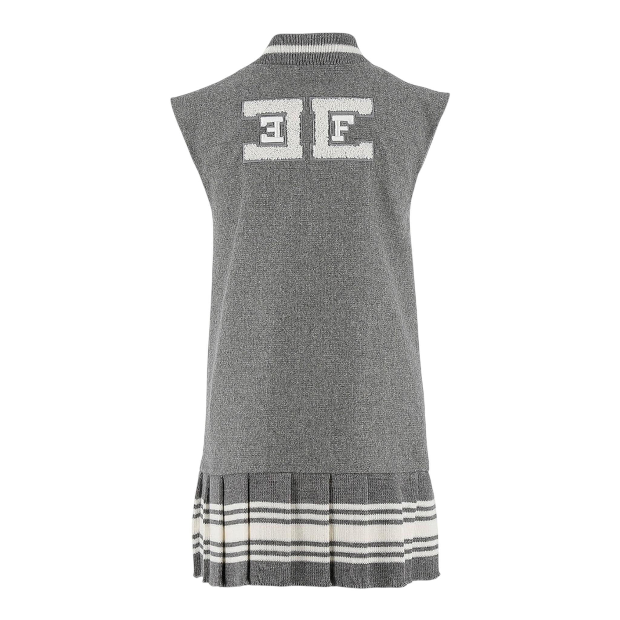 ELISABETTA FRANCHI abito giromanica tinta unita con bottoni Grigio per Bambina EFAB548 GRIGIO ELISABETTA FRANCHI 