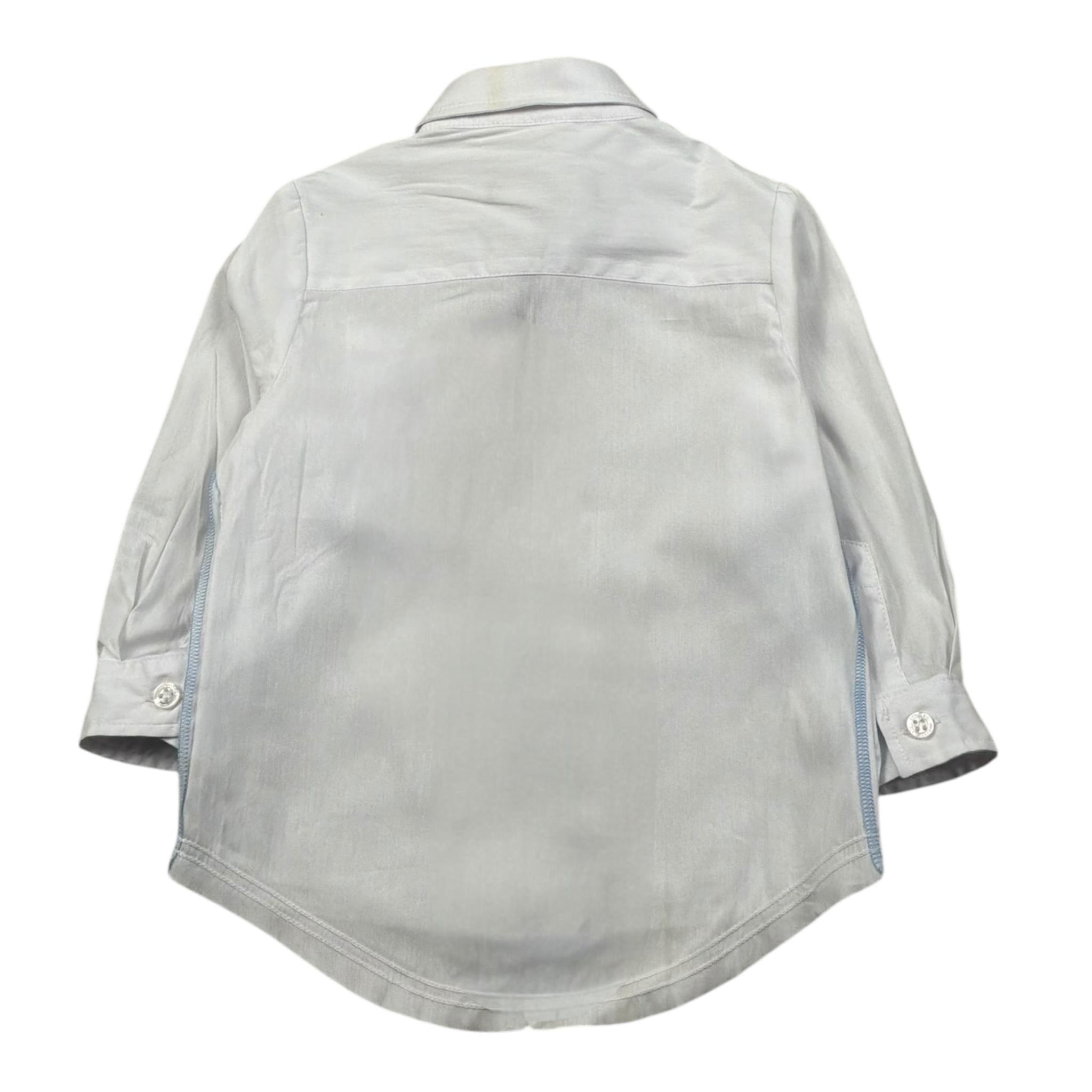 Daniele Alessandrini Camicia Manica Lunga Tinta Unita con Taschino per Neonato 1295C00072N BIANCO DANIELE ALESSANDRINI 