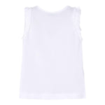 Mayoral Canotta Girocollo Tinta Unita con Stampa per Bambina 3021X BIANCO MAYORAL 