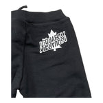 DSQUARED2 pantalone tuta tinta unita con logo Nero per Neonato DQ1801 NERO DSQUARED2 