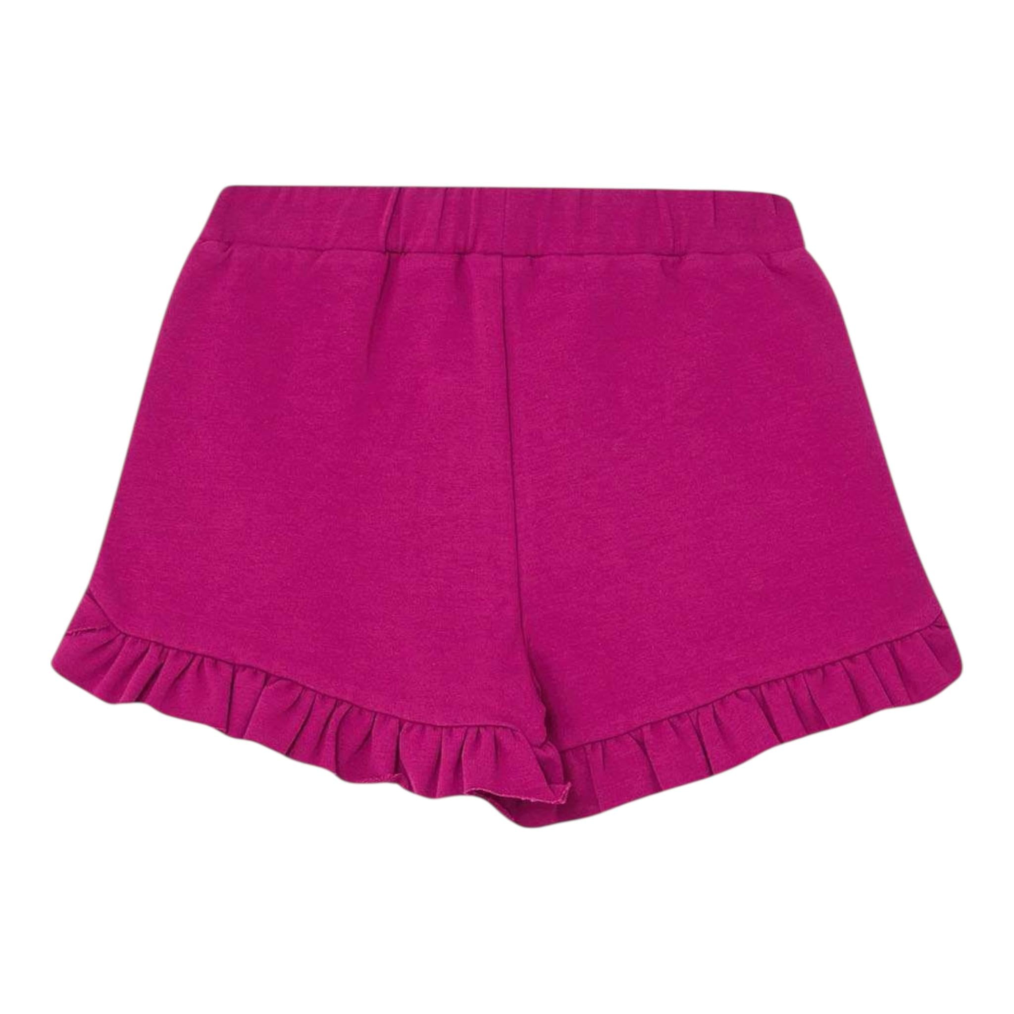 Liu Jo Short Tinta Unita con Logo per Bambina KA3058 FUXIA LIU JO 