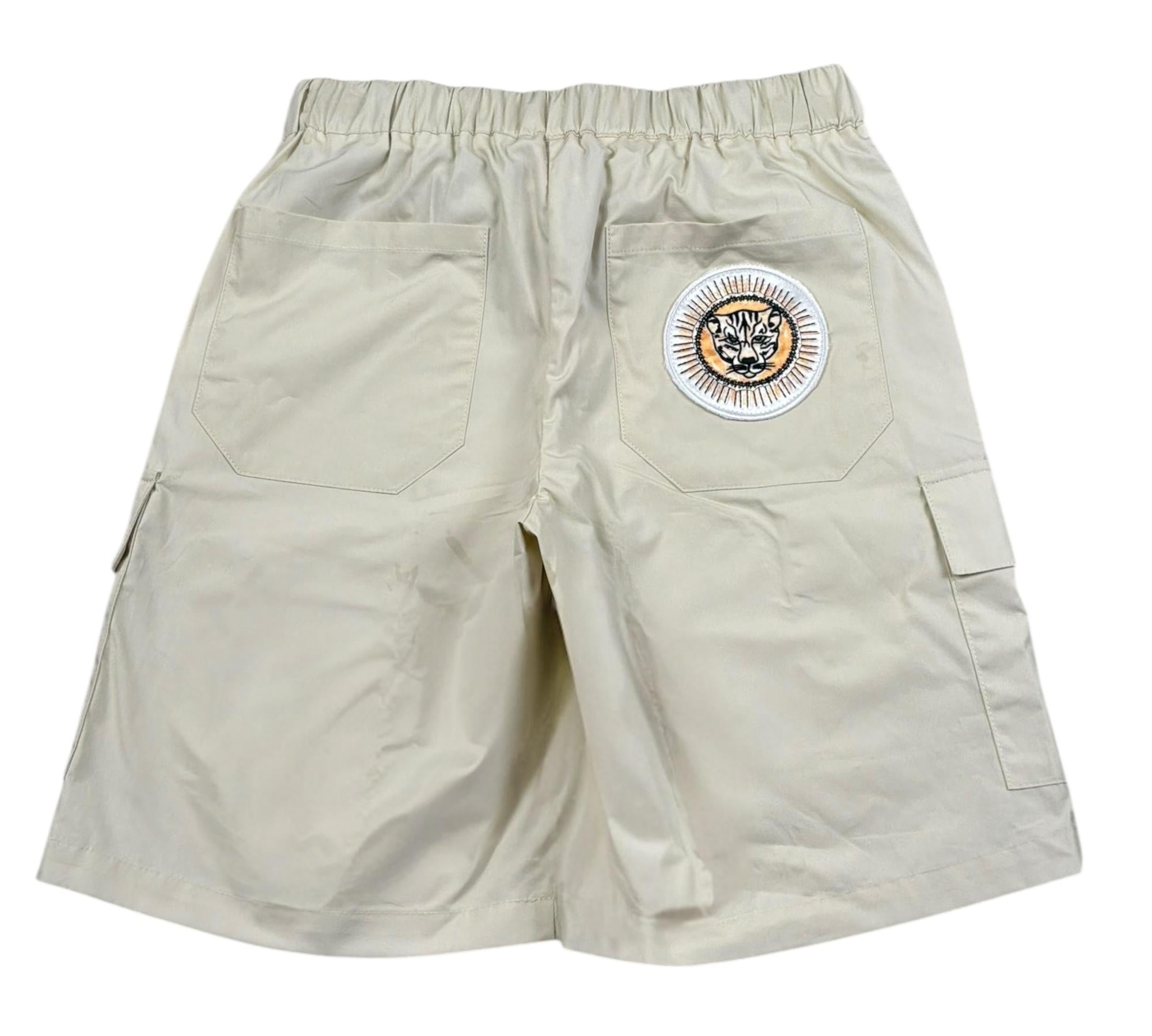 Just Cavalli Bermuda Tinta Unita con Elastico In Vita per Bambino JBP26137BE BEIGE JUST CAVALLI 