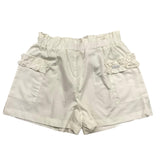 Liu Jo Baby Mädchen Shorts, einfarbig, mit elastischem Bund, weiß