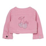 Liu Jo Giubbino In Denim Tinta Unita con Brillantini per Neonata HA5069 ROSA LIU JO 